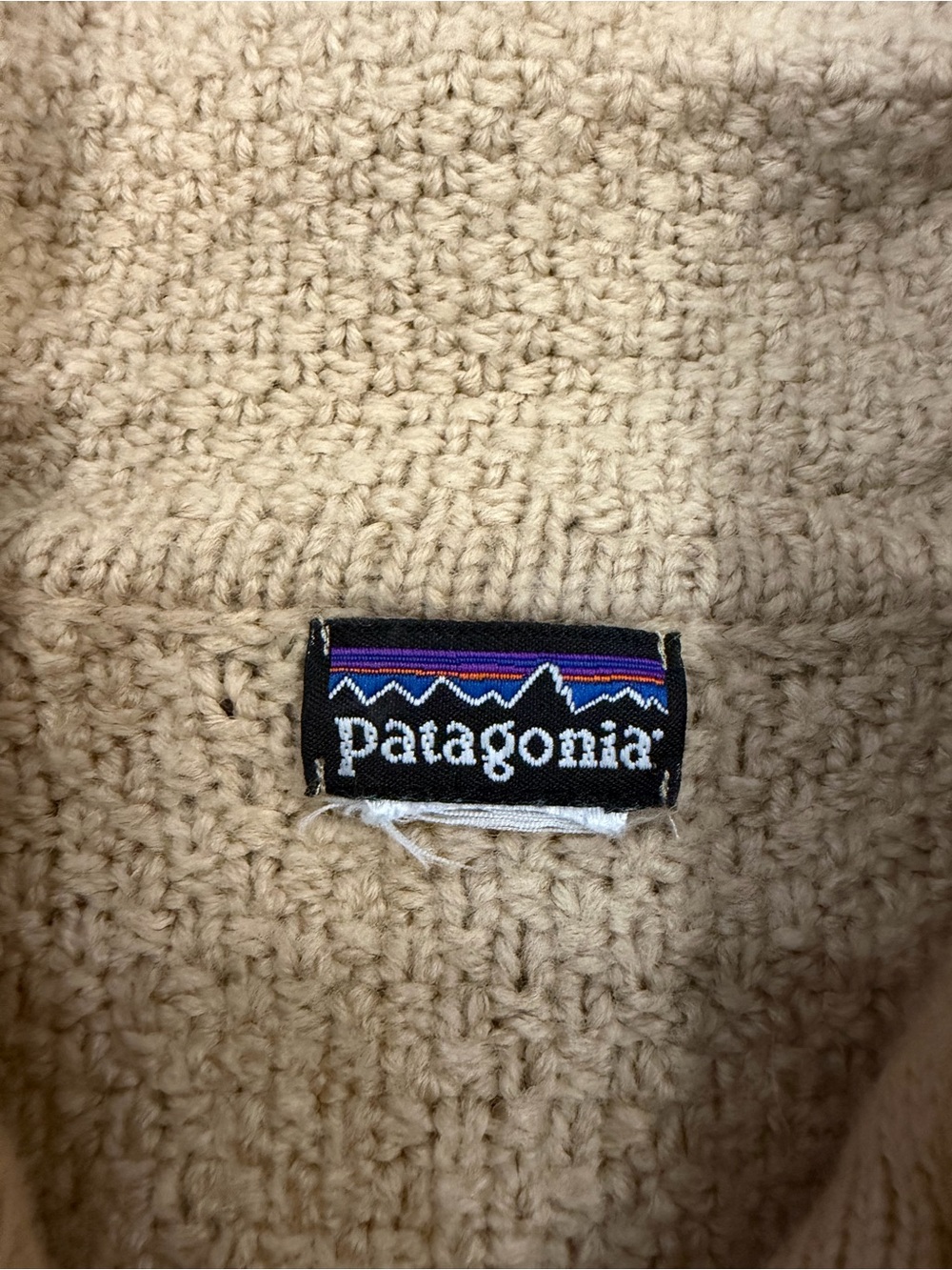 Patagonia Merino Sweater Coat XS Tan 100% Merino Wool Style 50460 - Picture 4 of 6
